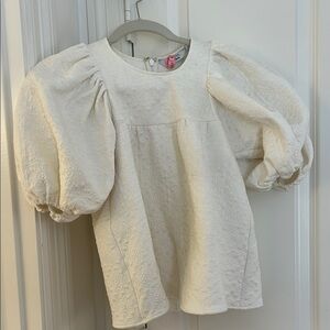 And Other Stories Cream Puff Sleeve Top